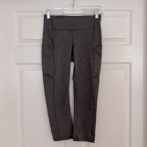 Lululemon Wunder Under Grey Crop Leggings - Sz 6